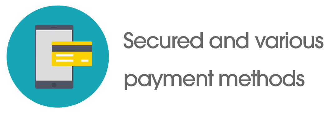 Secured and various payment methods